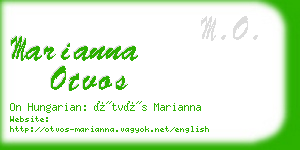 marianna otvos business card